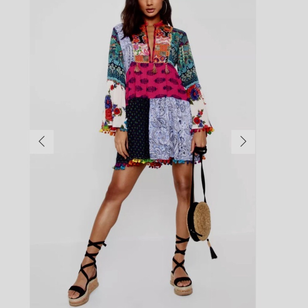 ANADAS Patchwork Dress - image 1